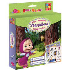 Настольная игра с маркером Vladi Toys "Маша и Медведь" Угадайка