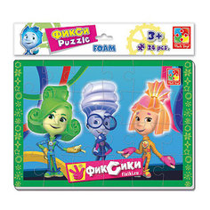 Мягкие пазлы Vladi Toys "Фиксики" Верта, Игрек, Симка, 24 элемента