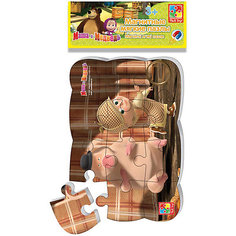 Магнитные пазлы Vladi Toys "Маша и Медведь" Шерлок Холмс