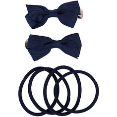 Комплект заколок и резинок, 6 шт. Button Blue для девочки