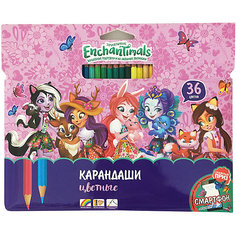 Цветные карандаши Limpopo "Enchantimals", 36 цветов