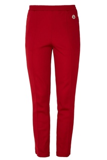 Красные брюки с лампасами Moncler