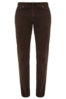 Черные прямые джинсы Kiton