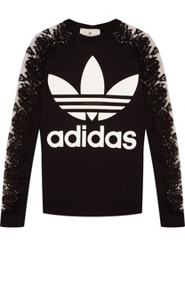 Свитшот с кружевными рукавами Adidas X Stella McCartney