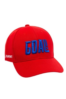 Красная бейсболка с вышивкой Zasport