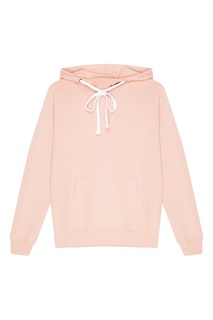 Розовое хлопковое худи с карманом Zasport