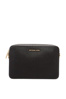 Черная кожаная сумка Crossbodies Michael Michael Kors
