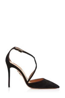 Черные туфли с ремешками charisma pump 105 Aquazzura