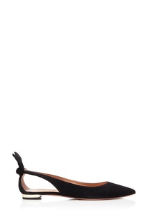 Черные балетки Deneuve Ballet Aquazzura