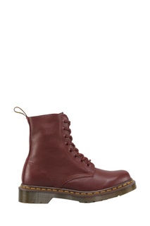 Высокие бордовые ботинки Dr.Martens