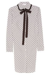 Платье-рубашка в горошек RED Valentino
