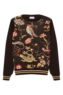 Джемпер с контрастным рисунком RED Valentino