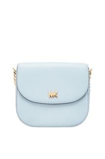 Голубая кожаная сумка Crossbodies Michael Michael Kors