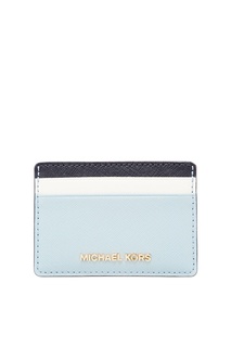 Голубая визитница Money Pieces Michael Michael Kors