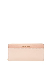 Розовый кошелек из кожи Money Pieces Michael Michael Kors