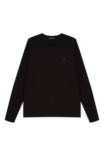Черный хлопковый лонгслив Acne Studios