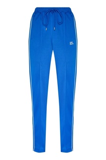 Синие брюки с лампасами Mo&Co