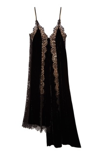 Черное асимметричное платье Stella Mc Cartney