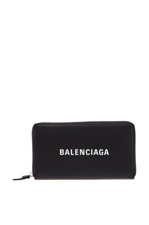 Черный кошелек с логотипом Balenciaga