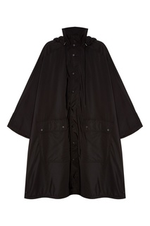 Черный плащ с капюшоном Balenciaga