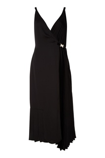 Асимметричное черное платье Prada