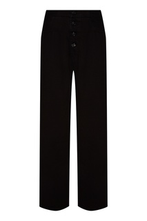 Черные брюки из денима Mm6 Maison Margiela