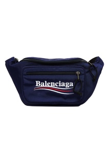 Синяя сумка на пояс Balenciaga