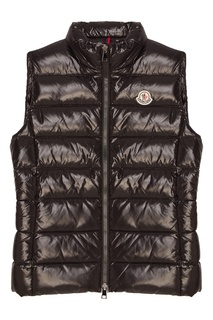 Черный стеганый жилет Moncler