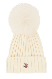 Шерстяная шапка с помпоном Moncler