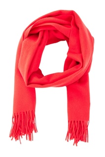 Красный шерстяной шарф Moncler