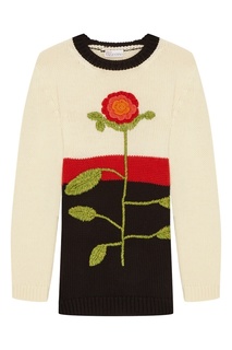 Джемпер с аппликацией и вышивкой RED Valentino