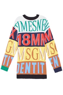 Свитер с надписями Msgm
