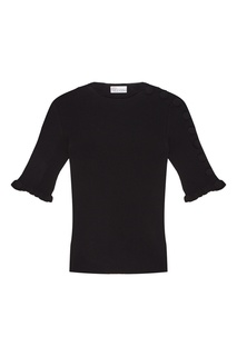 Черный джемпер с отделкой RED Valentino