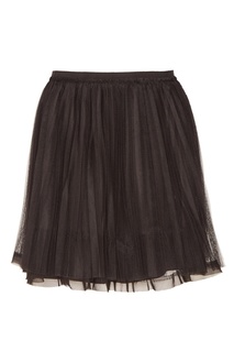 Черная мини-юбка с сеткой RED Valentino