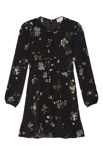 Шелковое платье с цветочным принтом RED Valentino