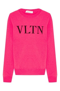 Розовый джемпер с логотипом Valentino