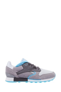 Серые кожаные кроссовки Reebok