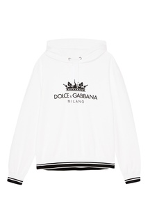 Худи с контрастным принтом Dolce & Gabbana