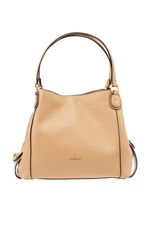 Бежевая сумка Edie Coach
