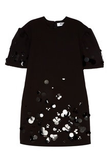 Мини-платье с вышивкой пайетками Msgm