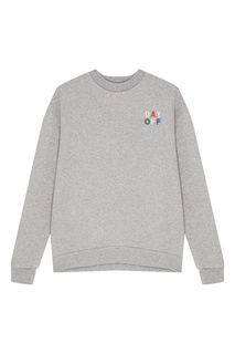 Серый свитшот с вышивкой Etre Cecile