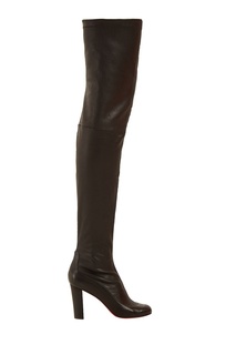 Черные сапоги Kiss Me Gena 85 Christian Louboutin