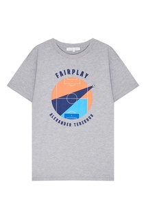 Серая футболка с принтом Terekhov Girl