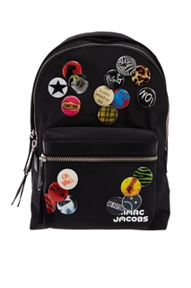 Текстильный рюкзак со значками Marc Jacobs