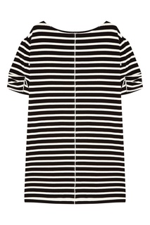 Хлопковое платье в черно-белую полоску Marc Jacobs