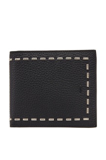 Черный кошелек из зернистой кожи Fendi