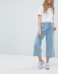 Синие джинсы широкого кроя Pull&Bear - Синий