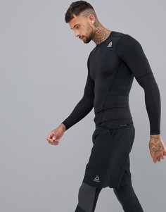 Черный компрессионный лонгслив Reebok Training work out ready bk4180 - Черный