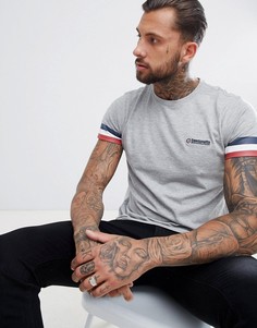 Футболка с контрастной отделкой Lambretta - Серый