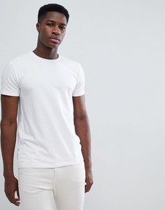 Белая обтягивающая футболка из органического хлопка Esprit - Белый